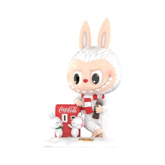 Figura Labubu de The Monsters de Pop Mart x Coca-Cola “Muñeco de nieve”