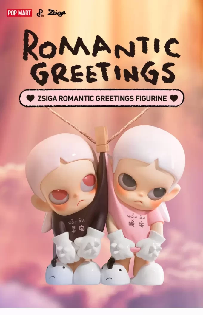 Figura saludos románticos de Zsiga