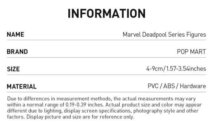 Figuras de la serie Deadpool de Marvel Figuras de la serie Deadpool de Marvel