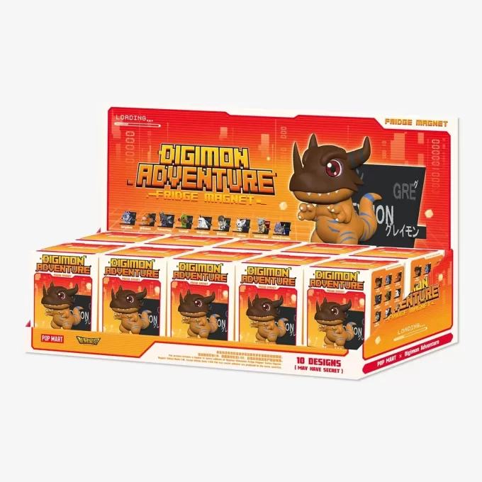 Figuras de la serie Digimon Adventure con imanes para el refrigerador