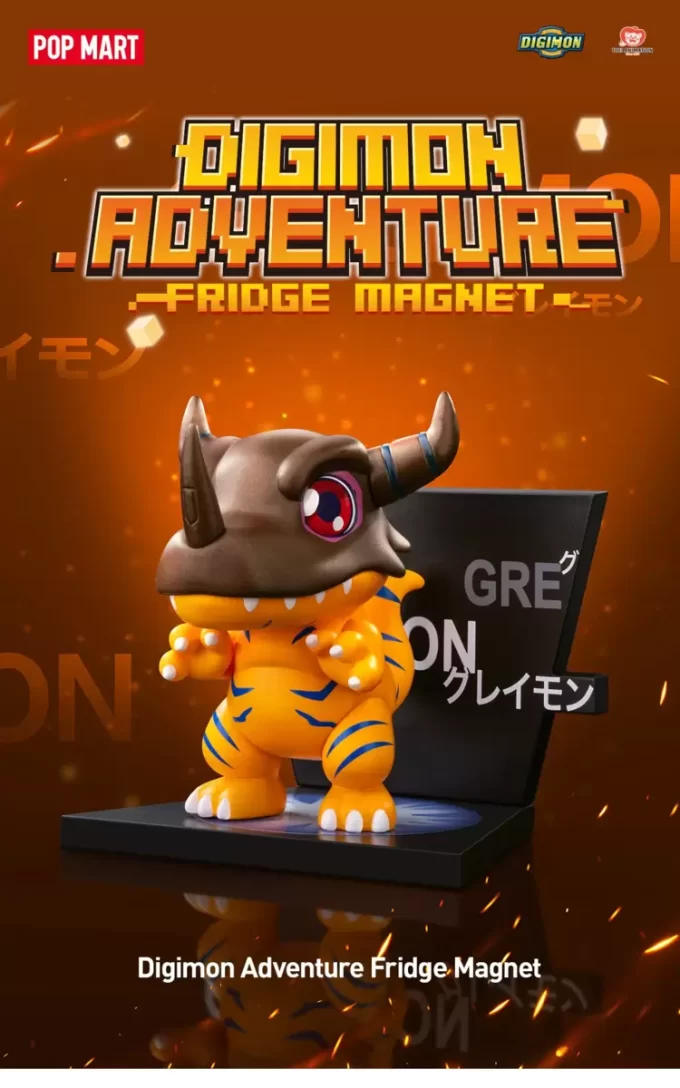 Figuras de la serie Digimon Adventure con imanes para el refrigerador