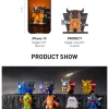 Figuras de la serie Digimon Adventure con imanes para el refrigerador