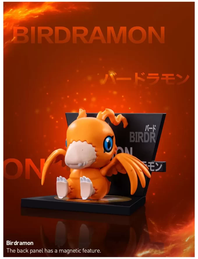 Figuras de la serie Digimon Adventure con imanes para el refrigerador