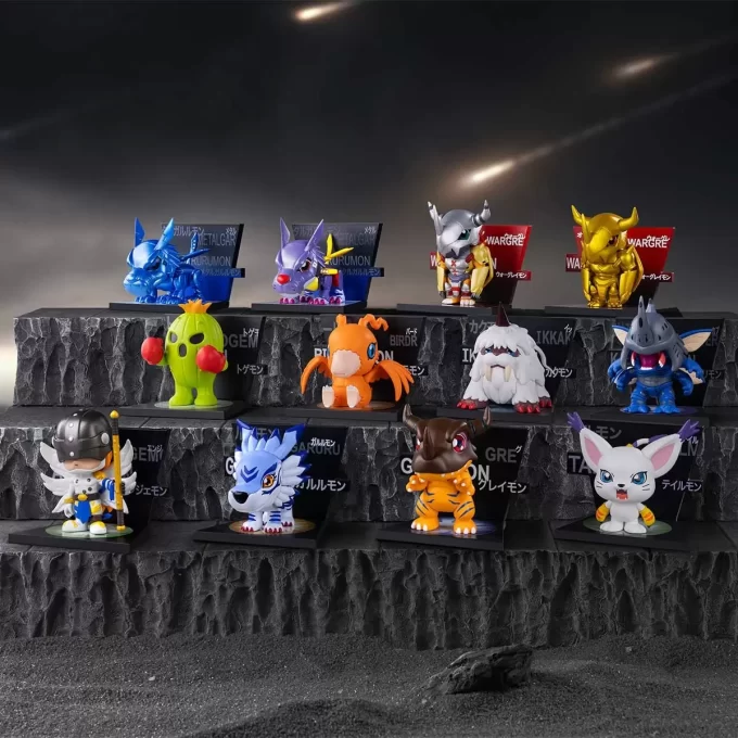 Figuras de la serie Digimon Adventure con imanes para el refrigerador