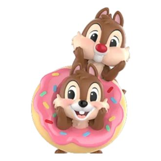 Figuras de Disney Chip y Dale de la serie “Hermanos Amantes de la Diversión” “Levántate Temprano”