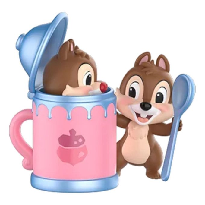 Figuras de la serie Disney Chip y Dale: Hermanos Amantes de la Diversión “Gatito Escondiendo la Taza de Té”