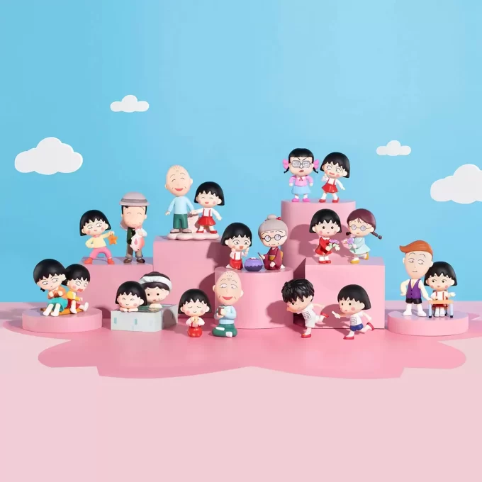 Figuras de la serie “El tiempo contigo” de Chibi Maruko Chan