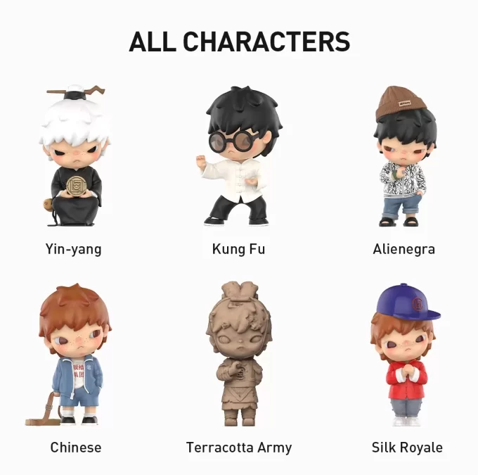 Figuras de la serie Hirono × CLOT