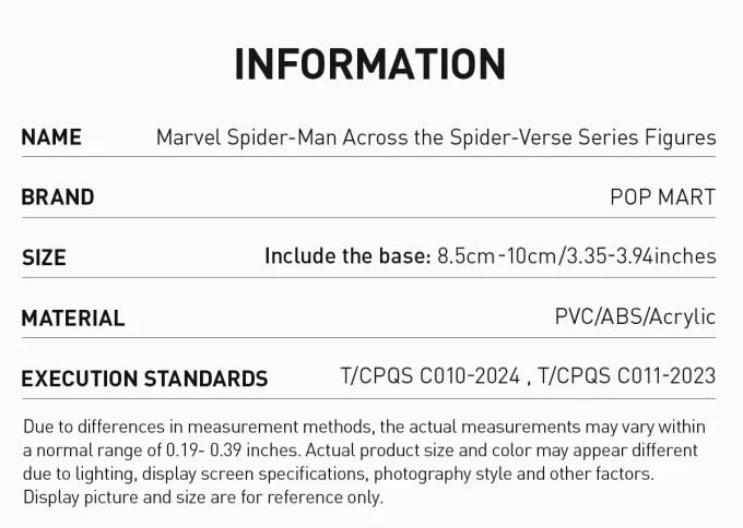 Figuras de la serie Spider-Man Across The Spider-Verse de Marvel