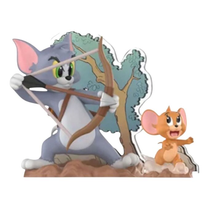 Figuras de Tom y Jerry con la brújula prohibida “Aventura de pintura”