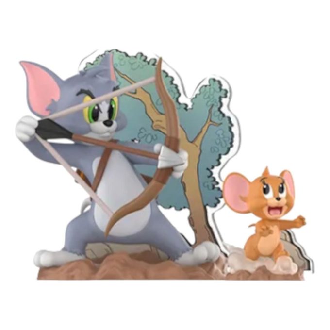 Figuras de Tom y Jerry con la brújula prohibida “Aventura de pintura”