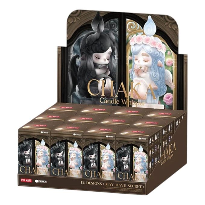 Figuras de velas Chaka Whisper (caja sellada, 12 cajas sorpresa)