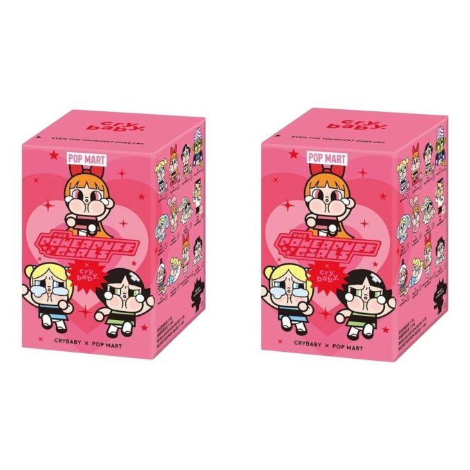 Figuras de vinilo CryBaby de Pop Mart x Las Chicas Superpoderosas (caja sellada, 2 cajas sorpresa)
