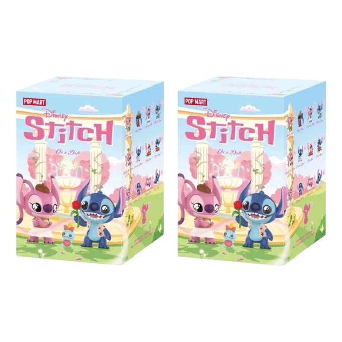 Figuras Disney Stitch en una cita (caja sellada, 2 cajas sorpresa)