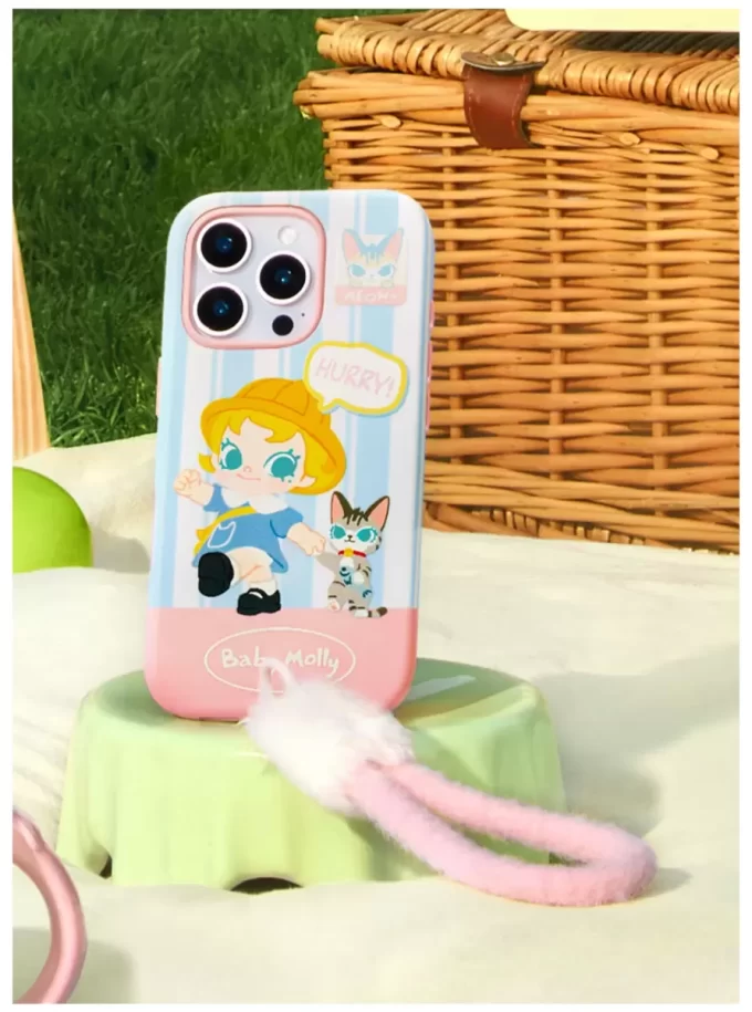 Funda para teléfono de la serie Baby Molly y Baby Tabby