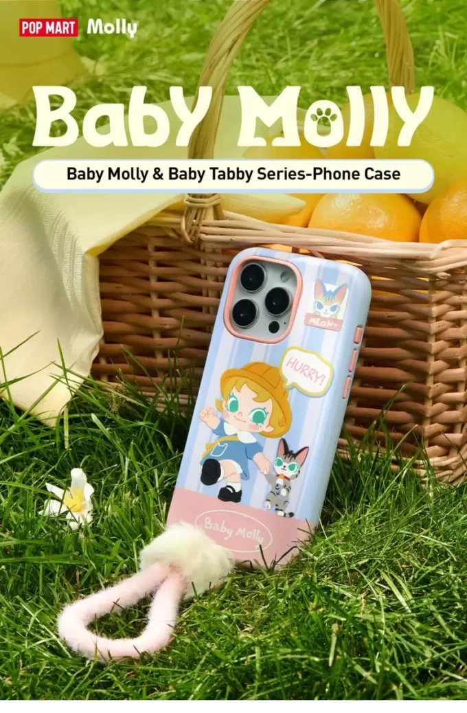 Funda para teléfono de la serie Baby Molly y Baby Tabby
