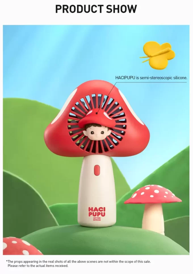 HACIPUPU Serie Aventuras en el Bosque – Ventilador de Mano