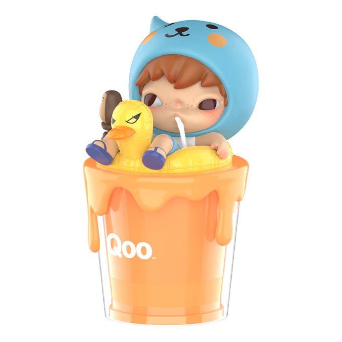 Hirono x Qoo Drink Finish hace que tu rostro adquiera una figura rosada