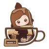 Imán para nevera de la fábrica de café Pop Bean: “Chaka Espresso doble”