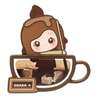 Imán para nevera de la fábrica de café Pop Bean: “Chaka Espresso doble”