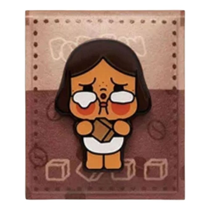Imán para nevera de la fábrica de café Pop Bean “Condimento de azúcar dorado Crybaby”