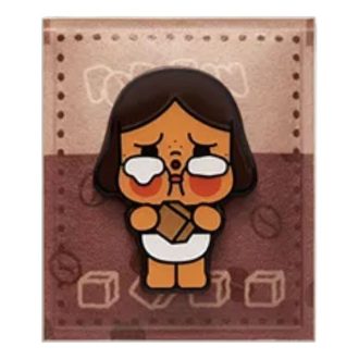 Imán para nevera de la fábrica de café Pop Bean “Condimento de azúcar dorado Crybaby”