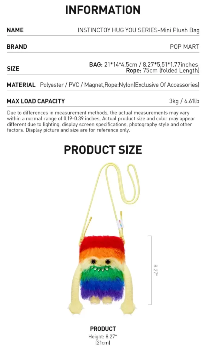 INSTINCTOY SERIE HUG YOU – Mini bolso de peluche INSTINCTOY SERIE HUG YOU – Mini bolso de peluche