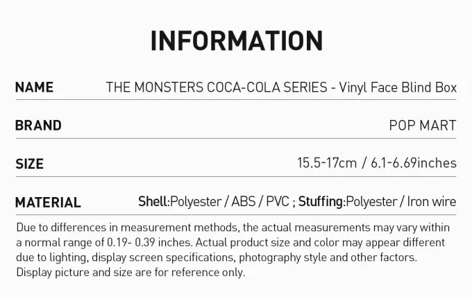LA SERIE MONSTRUOS COCA-COLA – Caja sorpresa con cara de vinilo LA SERIE MONSTRUOS COCA-COLA – Caja sorpresa con cara de vinilo