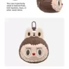 LABUBU Originals – Bolsa de silicona marrón para auriculares