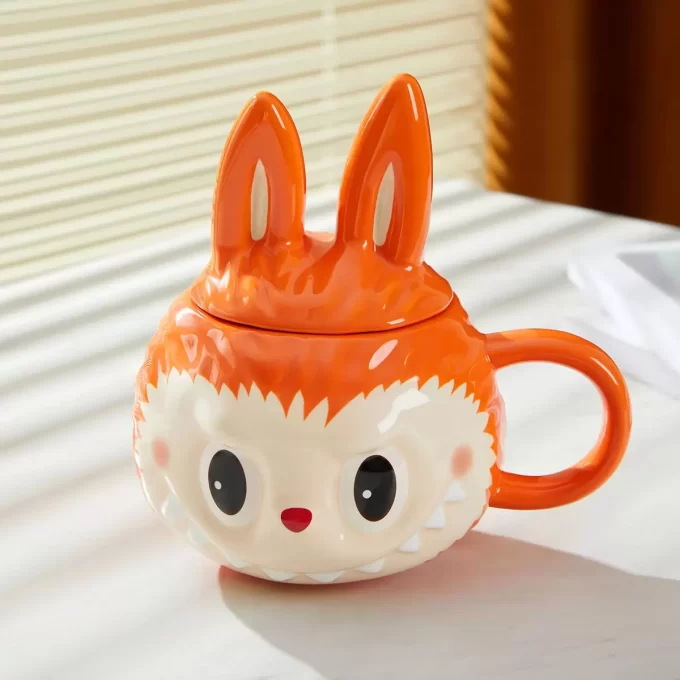LABUBU Originals – Taza naranja con perfil