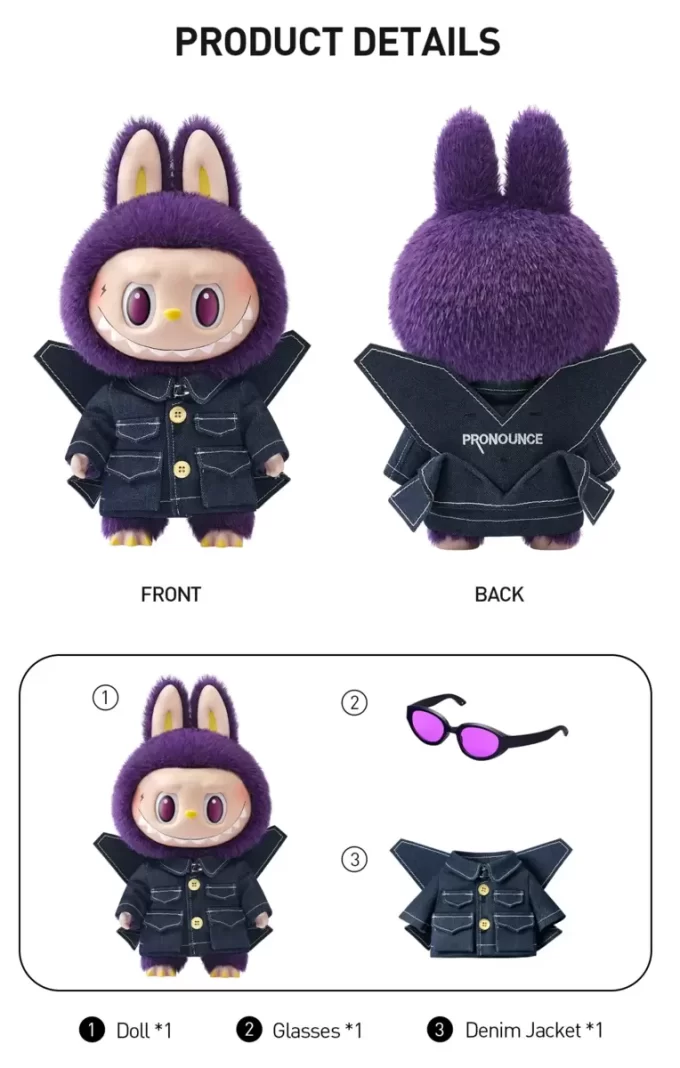 LABUBU × PRONOUNCE – Muñeca de peluche de vinilo WINGS OF FANTASY LABUBU × PRONOUNCE – Muñeca de peluche de vinilo WINGS OF FANTASY