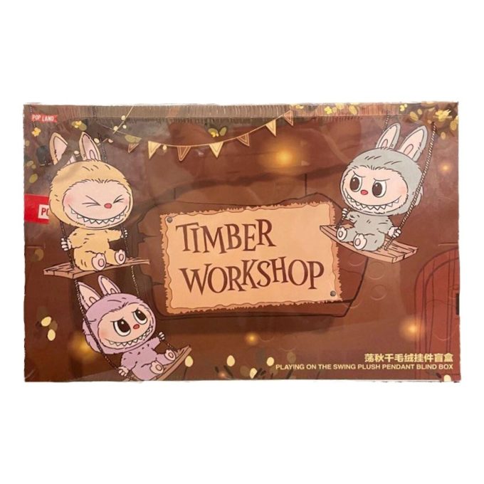 Labubu The Monsters Timber Workshop Playing on the Swing Colgante Pop Land Estuche Sellado Exclusivo (6 Cajas Sorpresa)