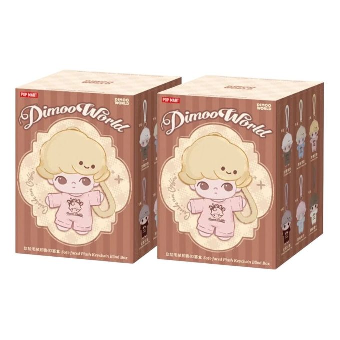 Llavero de peluche Dimoo “Crush on Coffee” (caja sellada, 2 cajas sorpresa)
