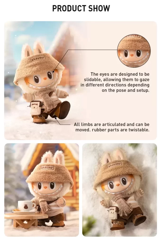 LOS MONSTRUOS – DRESS BE LATTE Muñeco de peluche de vinilo