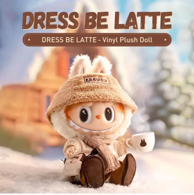 LOS MONSTRUOS – DRESS BE LATTE Muñeco de peluche de vinilo