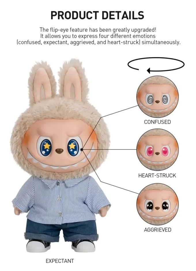 LOS MONSTRUOS – FLIP WITH ME Muñeco de peluche de vinilo LOS MONSTRUOS – FLIP WITH ME Muñeco de peluche de vinilo