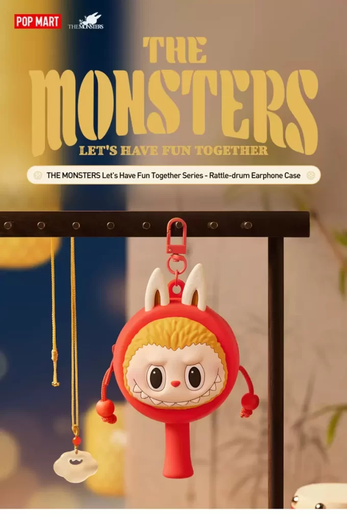 LOS MONSTRUOS Serie Divirtámonos Juntos – Estuche para Auriculares con Sonajero
