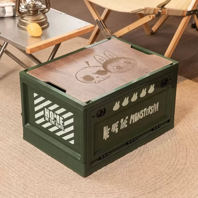 LOS MONSTRUOS Serie El Hogar de los Elfos – Caja de Almacenamiento (Blanca, Verde y Azul)