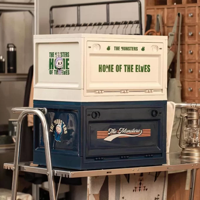 LOS MONSTRUOS Serie El Hogar de los Elfos – Caja de Almacenamiento (Blanca, Verde y Azul)