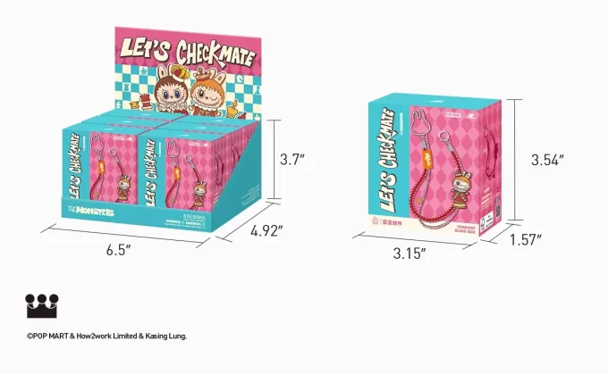 LOS MONSTRUOS Serie Let’s Checkmate – Caja sorpresa con colgante