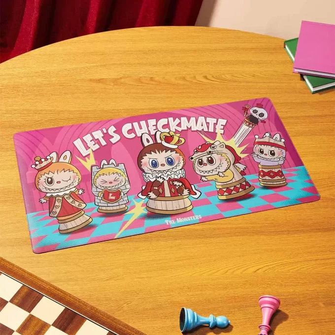 LOS MONSTRUOS Serie Let’s Checkmate – Tapete de escritorio para computadora