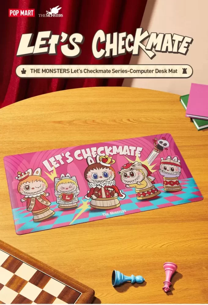 LOS MONSTRUOS Serie Let’s Checkmate – Tapete de escritorio para computadora