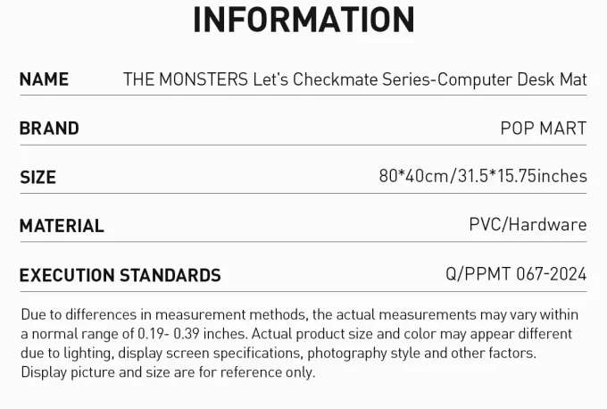 LOS MONSTRUOS Serie Let’s Checkmate – Tapete de escritorio para computadora