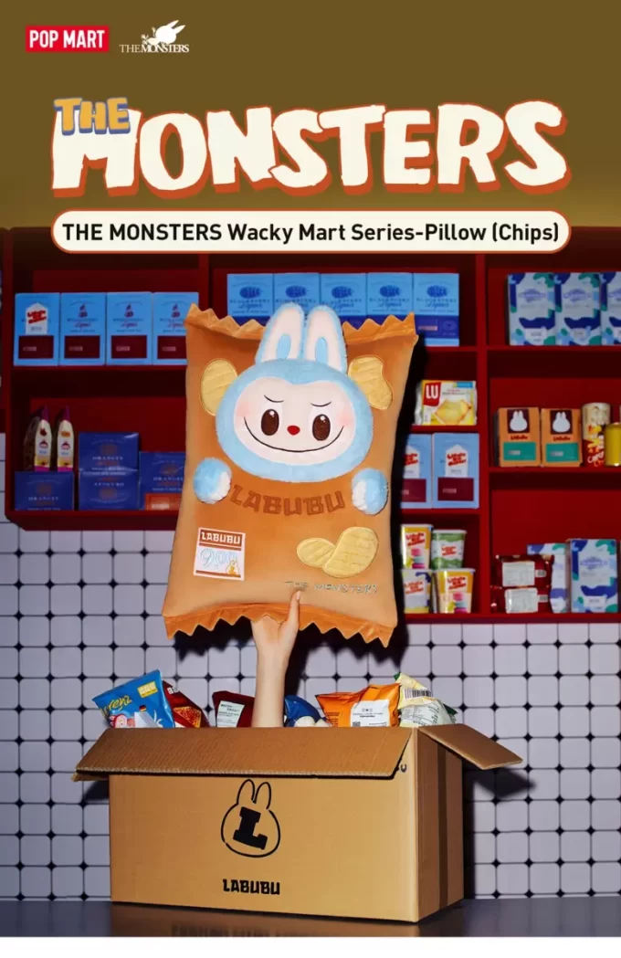 LOS MONSTRUOS Serie Wacky Mart-Almohada (Papas Fritas)
