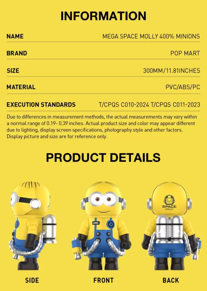 MEGA ESPACIO MOLLY 400% Minions MEGA ESPACIO MOLLY 400% Minions