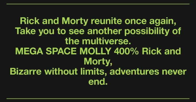 MEGA ESPACIO MOLLY 400% Rick y Morty MEGA ESPACIO MOLLY 400% Rick y Morty