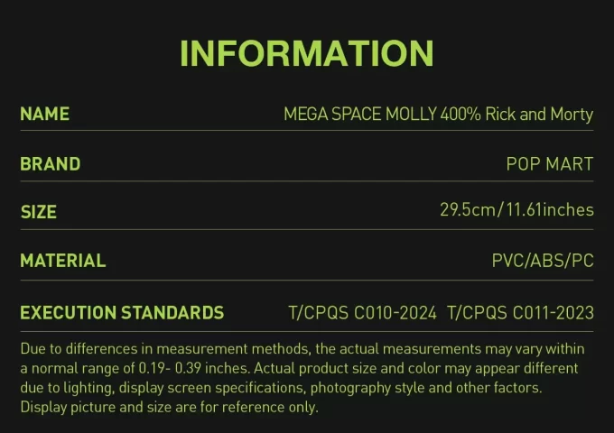 MEGA ESPACIO MOLLY 400% Rick y Morty MEGA ESPACIO MOLLY 400% Rick y Morty