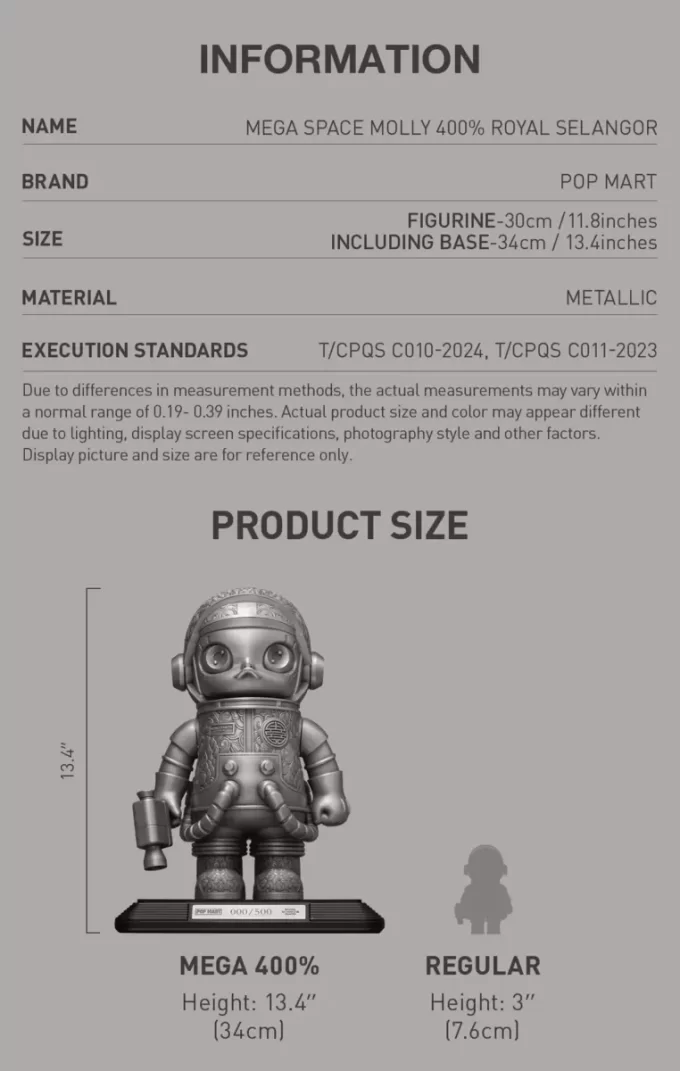 MEGA ESPACIO MOLLY 400% Royal Selangor