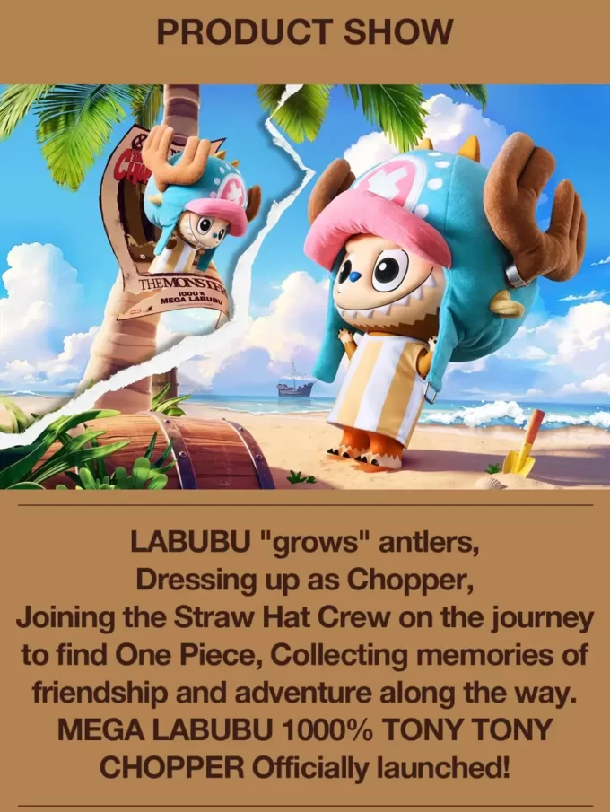 [Escanear para comprar] MEGA LABUBU 1000% TONY TONY CHOPPER