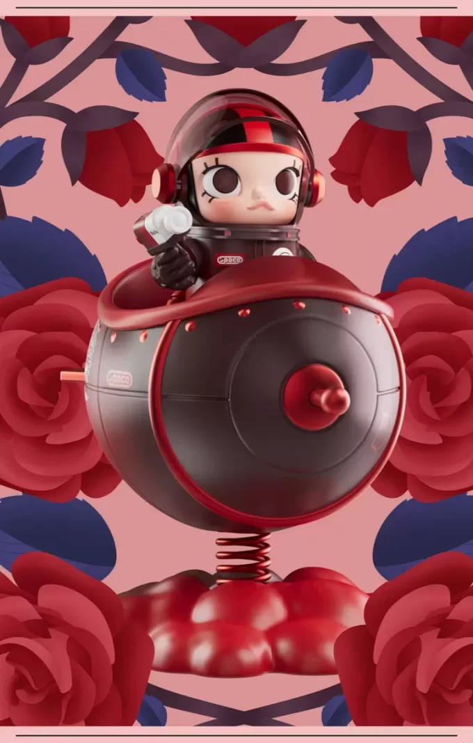 MEGA SPACE MOLLY Serie 100% Floreciente-Rosa
